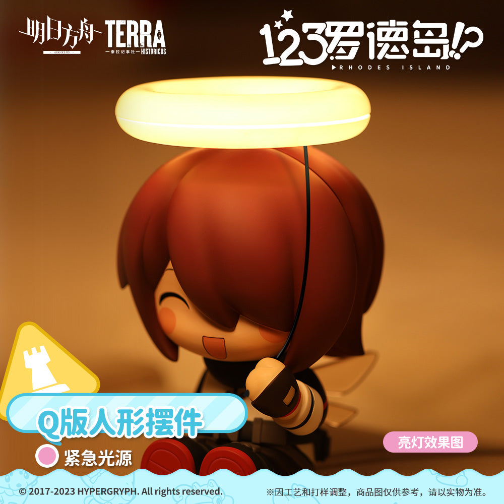 Arknights Official 123 Rhodes Island Q version Exusiai Figurine Lamp