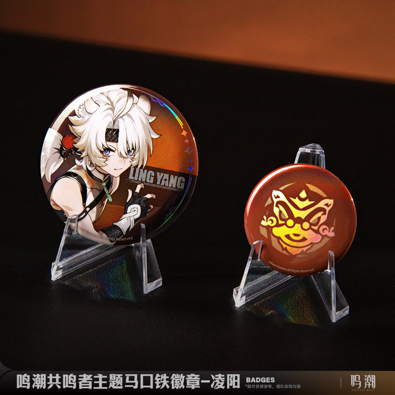 Wuthering Waves WuWa Official Tin Badge Set Jiyan Yinlin Lingyang Yangyang Chixia Baizhi