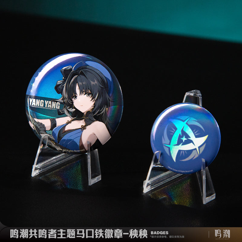 Wuthering Waves WuWa Official Tin Badge Set Jiyan Yinlin Lingyang Yangyang Chixia Baizhi