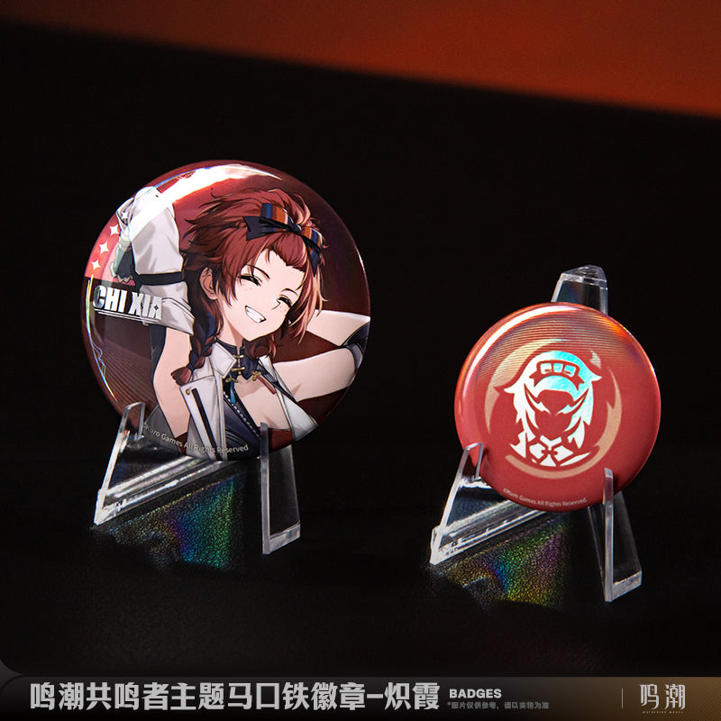 Wuthering Waves WuWa Official Tin Badge Set Jiyan Yinlin Lingyang Yangyang Chixia Baizhi