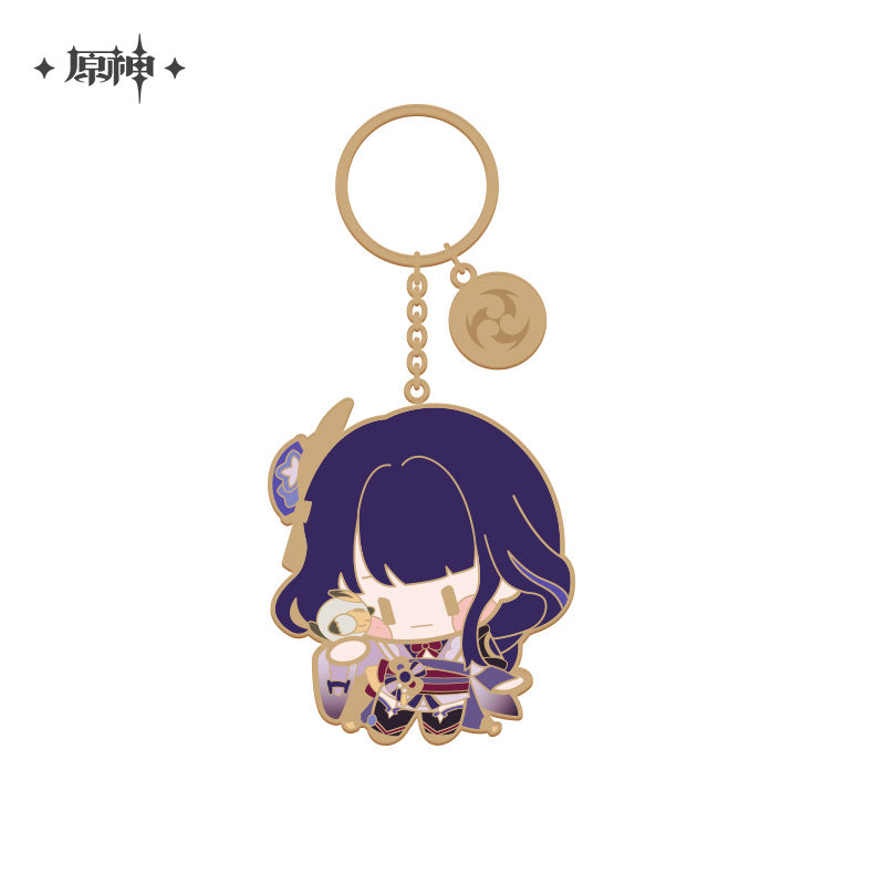 [Genshin official] Q version Character Metallic Keychain Keyring